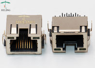 Thru - Hole R / A Shielded PCB RJ45 Jack Ethernet Connector With EMI tabs