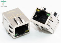 Thru - Hole Mount RJ45 100Base TX , Integrated Magnetics Right Angle RJ45 T Connector