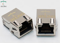 Gigabit Surface Mounting Magnetic Modular Jacks Side Entry Brass Shielded Shell